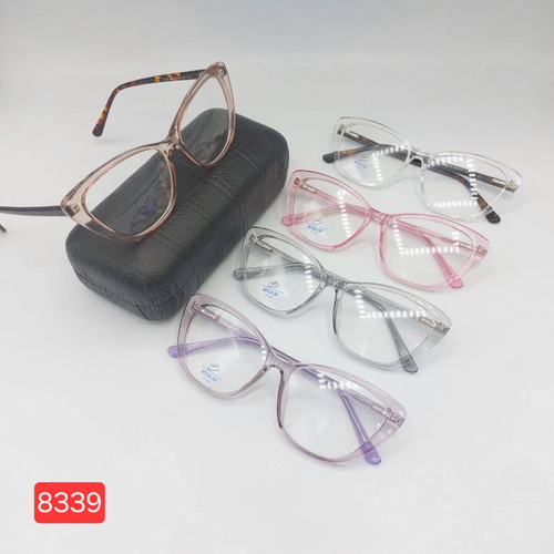 عینک طبی زنانه بلوکات کائوچو دسته سیم مدل 8339