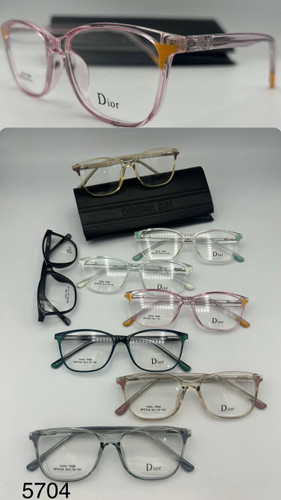 عینک طبی زنانه بلوکات کائوچو دسته سیم دیور Dior مدل 5704