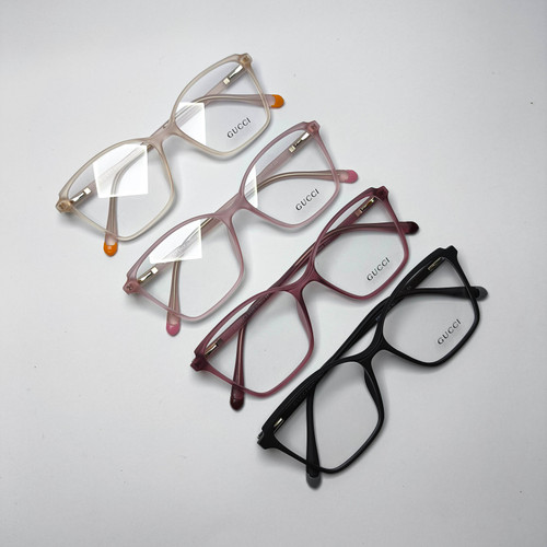 عینک طبی زنانه کائوچو پاستیلی دسته سیم گوچی Gucci مدل ۸۶۰۰۲۵