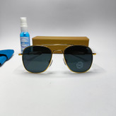 عینک آفتابی فلزی عدسی شیشه AO مدل ۱۴۰