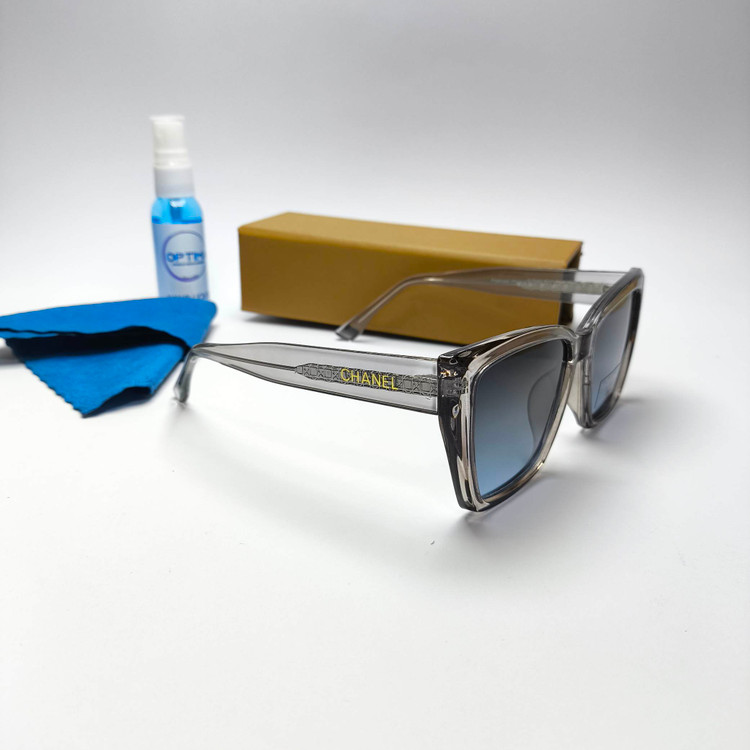 عینک آفتابی زنانه پلاریزه دسته سیم شنل chanel مدل 58204