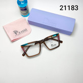 عینک طبی زنانه استات دسته سیم پیکاسو Picasso به همراه جلد و دستمال مدل 21183