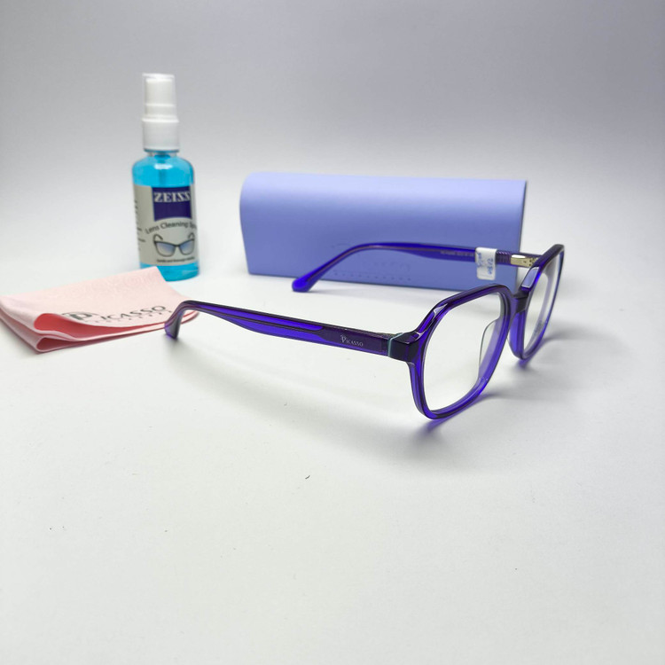 عینک طبی زنانه استات پیکاسو Picasso به همراه جلد و دستمال مدل 2080