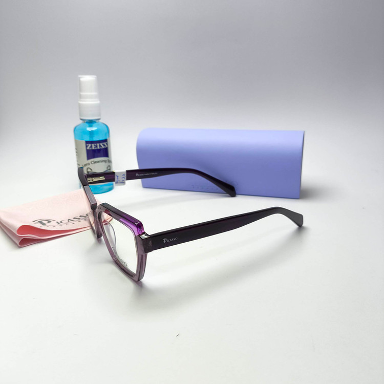 عینک طبی زنانه استات پیکاسو Picasso به همراه جلد و دستمال مدل 22101