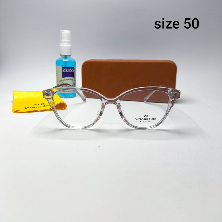عینک طبی زنانه کائوچو tr90 دسته فلز Vittorio richi ویتوریو ریچی با پک جلد و دستمال مدل 210418
