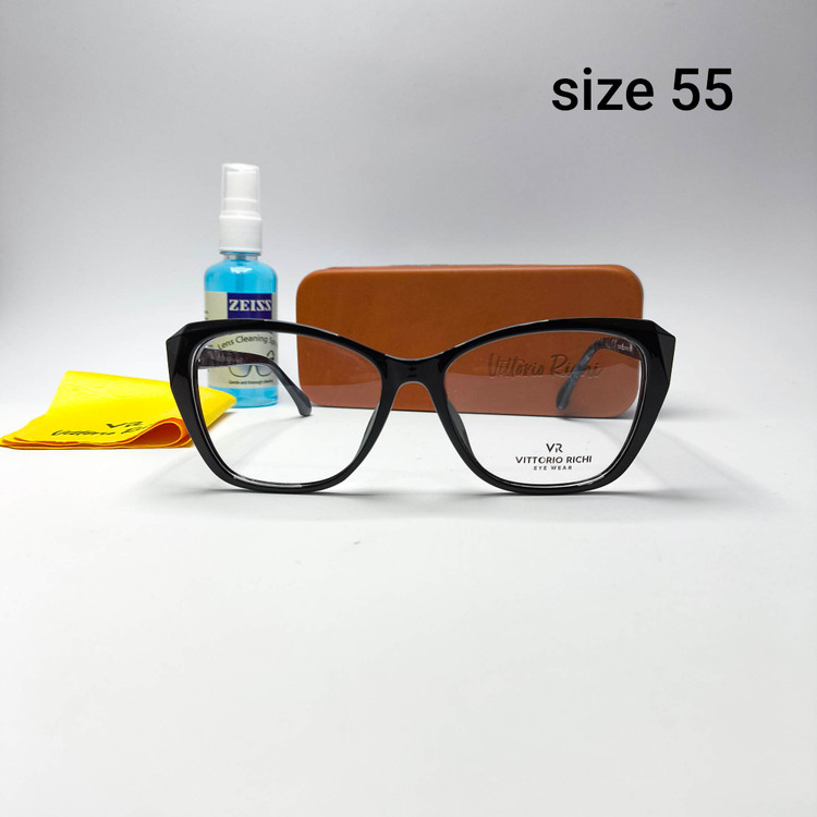 عینک طبی زنانه tr90 دسته فلز Vittorio richi ویتوریو ریچی با پک جلد دستمال مدل 1045