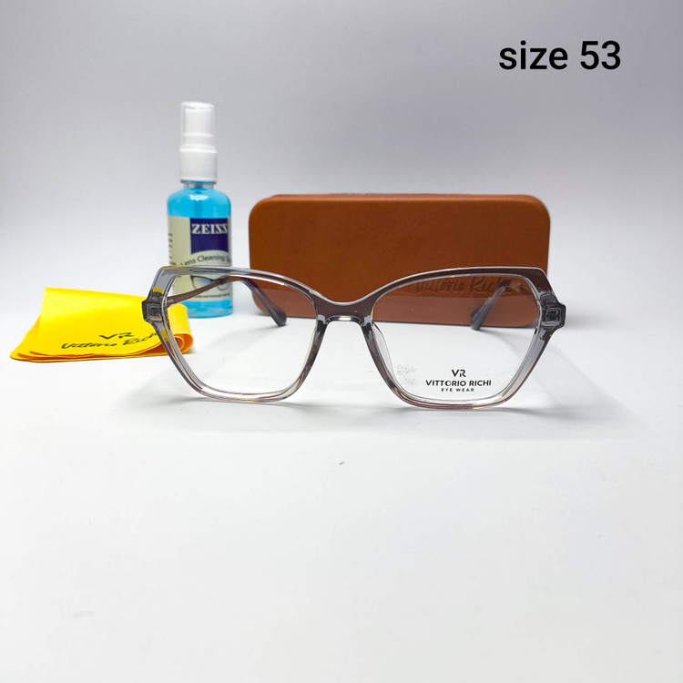 عینک طبی زنانه کائوچو tr90 دسته فلز Vittorio richi ویتوریو ریچی با پک جلد دستمال مدل 1084