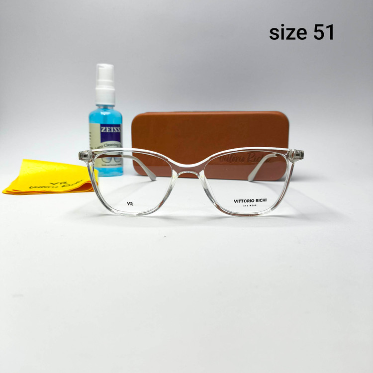 عینک طبی زنانه دسته فلز Vittorio richi ویتوریو ریچی با پک جلد دستمال مدل 9514