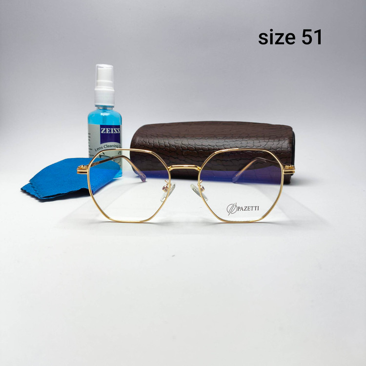 عینک طبی اسپرت فلزی چند ضلعی پازتی Pazetti مدل 35078