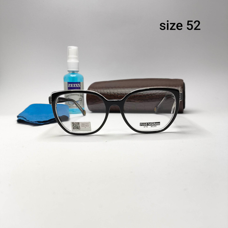 عینک طبی زنانه دسته سیم استات فرد مارتینز Fred martens با پک اصلی مدل 0214