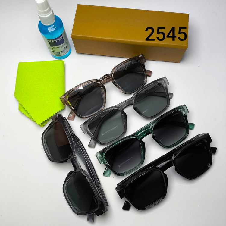 عینک آفتابی مردانه پلاریزه کائوچو کارتیر Cartier مدل 2545