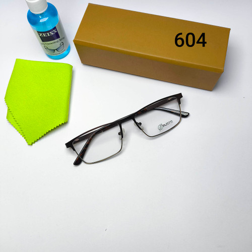 عینک طبی مردانه فلزی پایه فنر پازتی Pazetti مدل 604