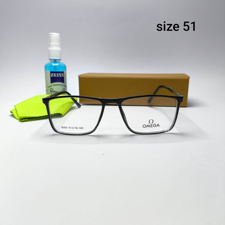 عینک طبی زنانه کائوچو ـ فلزی پایه فنر امگا Omega مدل 8005