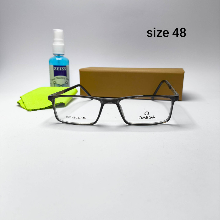 عینک طبی زنانه کائوچو ـ فلزی پایه فنر امگا Omega مدل 8006