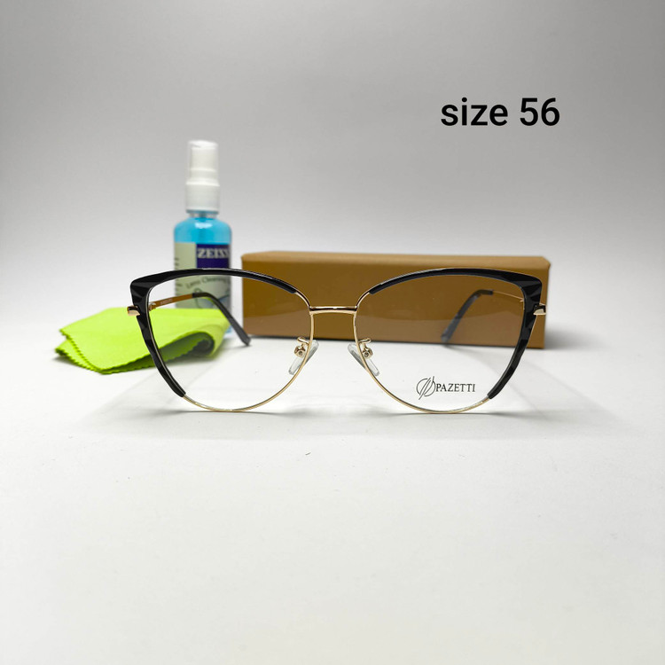 عینک طبی فلزی ترکیبی پازتی Pazetti مدل 7848