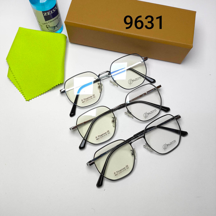 عینک طبی زنانه بلوکات فلزی تیتانیوم پازتی Pazetti مدل 9631