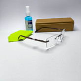 عینک طبی زنانه و مردانه فریم لس پلیس Police مدل 880103