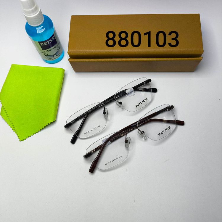 عینک طبی زنانه و مردانه فریم لس پلیس Police مدل 880103
