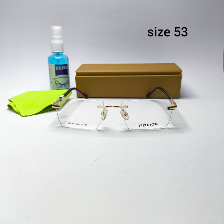 عینک طبی زنانه و مردانه فریم لس پلیس Police مدل 880106
