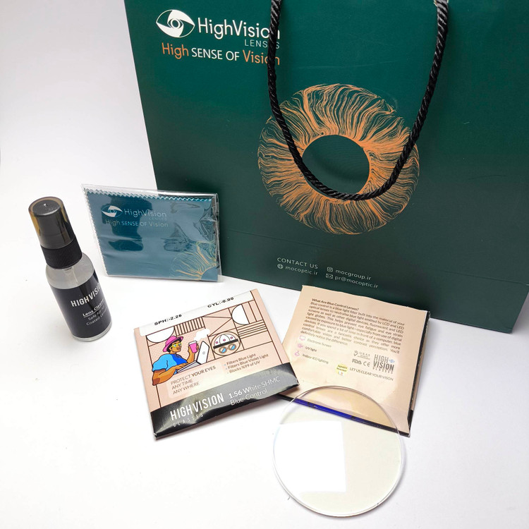 عدسی بلوکنترل 1.56 های ویژن High vision