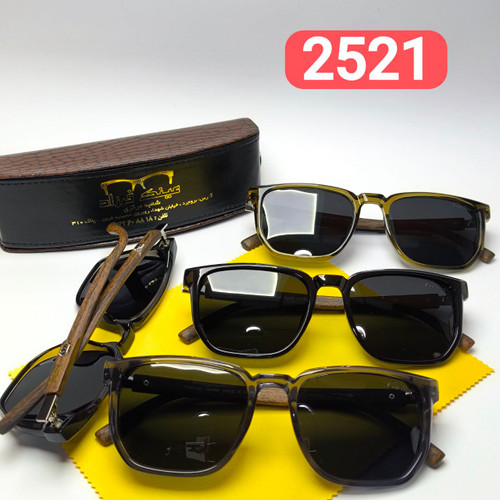 عینک آفتابی مردانه پلاریزه کائوچو کارتیر Cartier مدل 2521 + پک هدیه لوازم جانبی