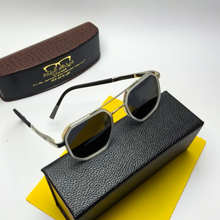 عینک آفتابی مردانه لوسیانو Luciano مدل 5609 پلاریزه کائوچو + پک هدیه لوازم جانبی