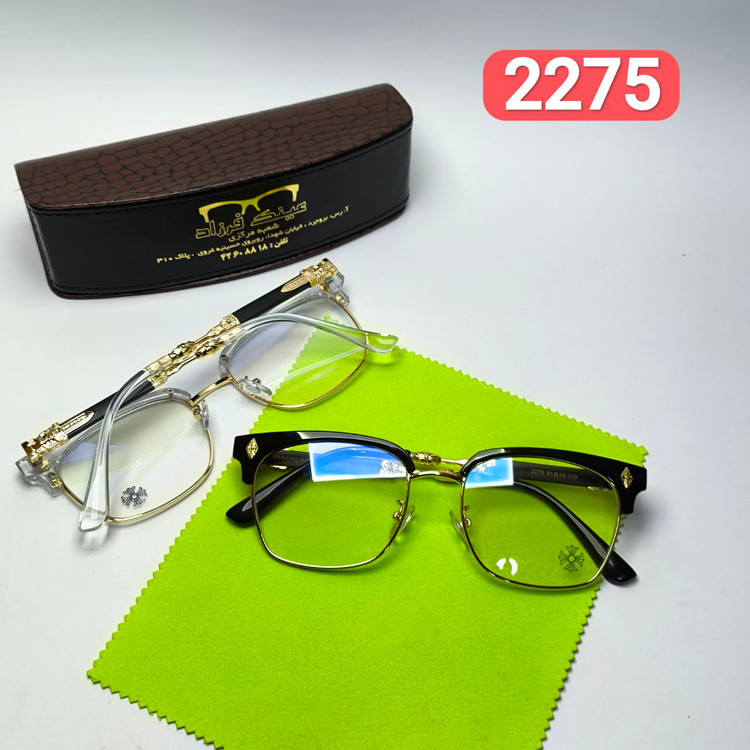 عینک طبی کروم هارتز Chrome hearts مدل 2275 کلاب مستر کپی