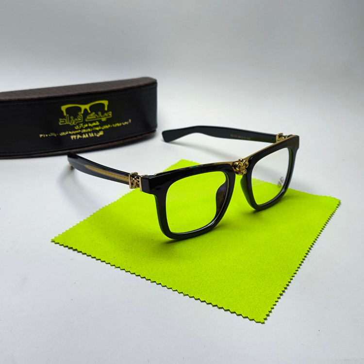 عینک طبی کروم هارتز Chrome hearts مدل 110 دسته سیم