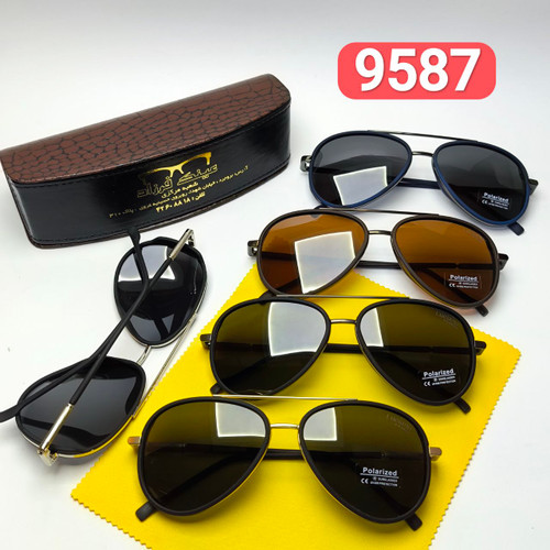 عینک آفتابی مردانه لوسیانو Luciano مدل 9587 پلاریزه کائوچو + پک هدیه لوازم جانبی