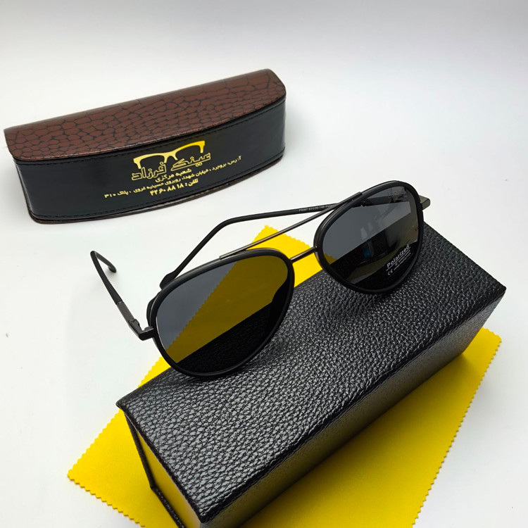 عینک آفتابی مردانه لوسیانو Luciano مدل 9587 پلاریزه کائوچو + پک هدیه لوازم جانبی