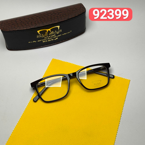 عینک طبی ریچل Richel مدل 92399 اورجینال دسته سیم کائوچو اسیتیت به همراه پک لوازم جانبی
