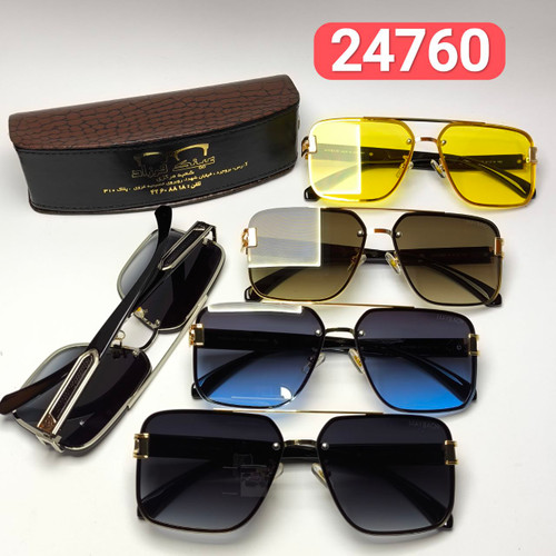 عینک آفتابی مردانه میباخ Maybach مدل 2476001 فلزی + پک هدیه لوازم جانبی