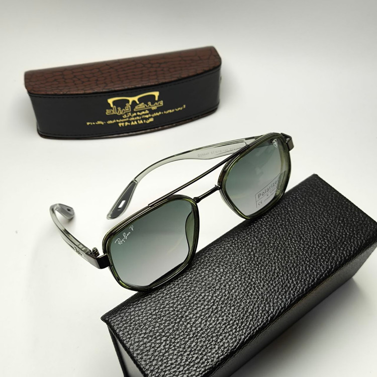 عینک آفتابی مردانه ریبن فراری Ray ban Ferrari مدل 259401 پلاریزه کائوچو + پک هدیه لوازم جانبی