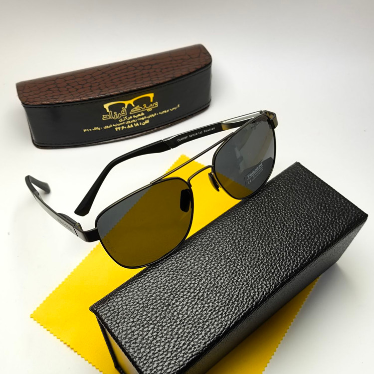 عینک آفتابی مردانه باس Hugo boss مدل 2430601 پلاریزه آلمینیوم + پک هدیه لوازم جانبی