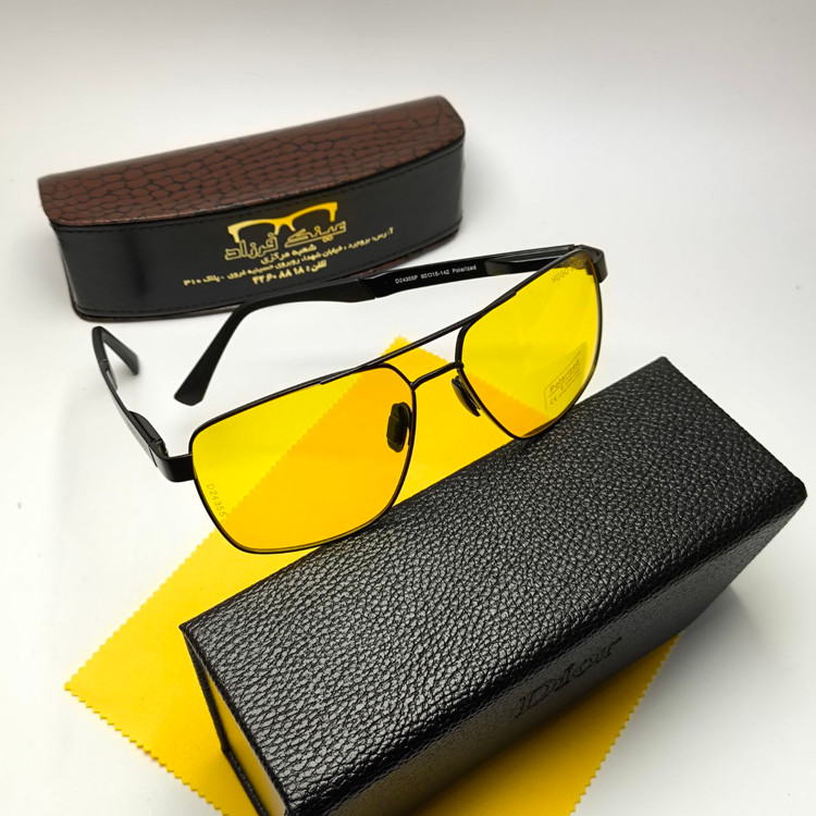 عینک آفتابی مردانه باس Hugo boss مدل 2435501 پلاریزه آلمینیوم + پک هدیه لوازم جانبی