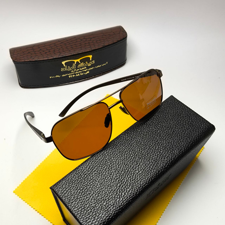 عینک آفتابی مردانه پرادا Prada مدل 2434301 پلاریزه آلمینیوم + پک هدیه لوازم جانبی