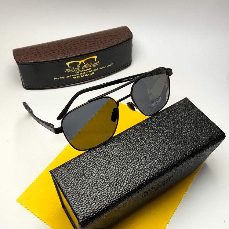 عینک آفتابی مردانه پلیس Police مدل 2430801 پلاریزه آلمینیوم + پک هدیه لوازم جانبی
