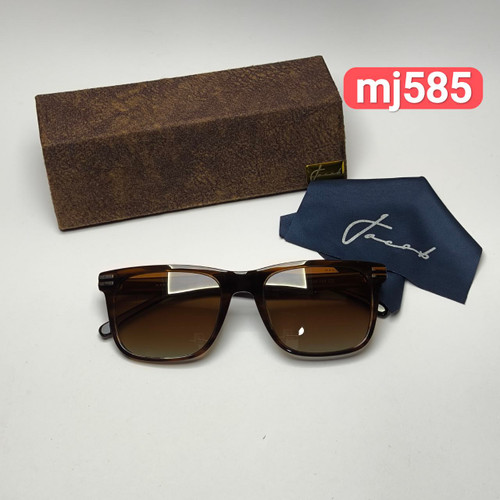 عینک آفتابی جاکوب Jacob مدل mj585 مستر دسته سیم کائوچو اسیتیت پلاریزه به همراه پک کامل اورجینال