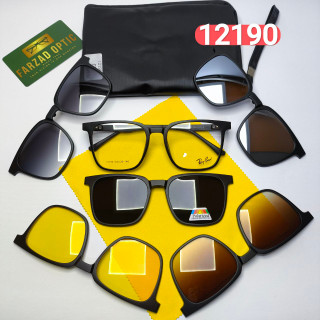 عینک طبی پنج کاوره ریبن Ray ban مدل 12190 کائوچو TR90 سبک پلاریزه به همراه کیس