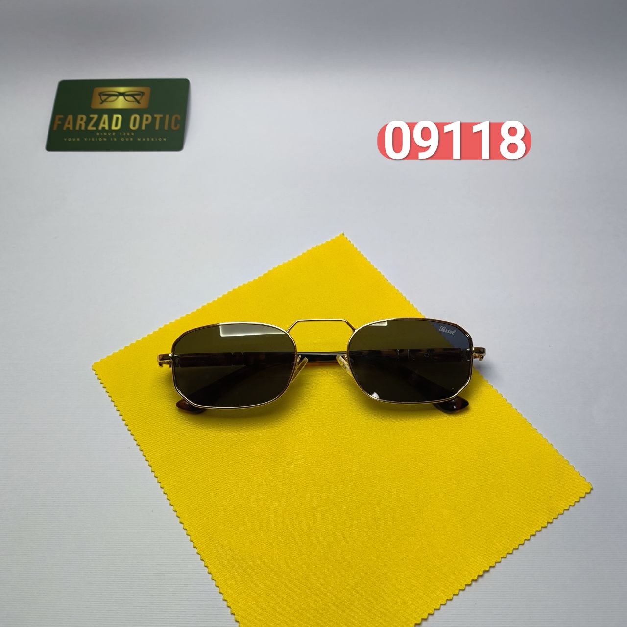 عینک آفتابی پرسل Persol مدل 09118 فلزی فانتزی