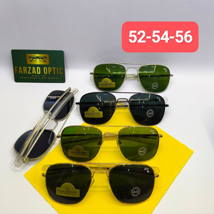 عینک آفتابی AO آمریکن اپتیکال American Optical مدل 54 عدسی شیشه سایز متوسط