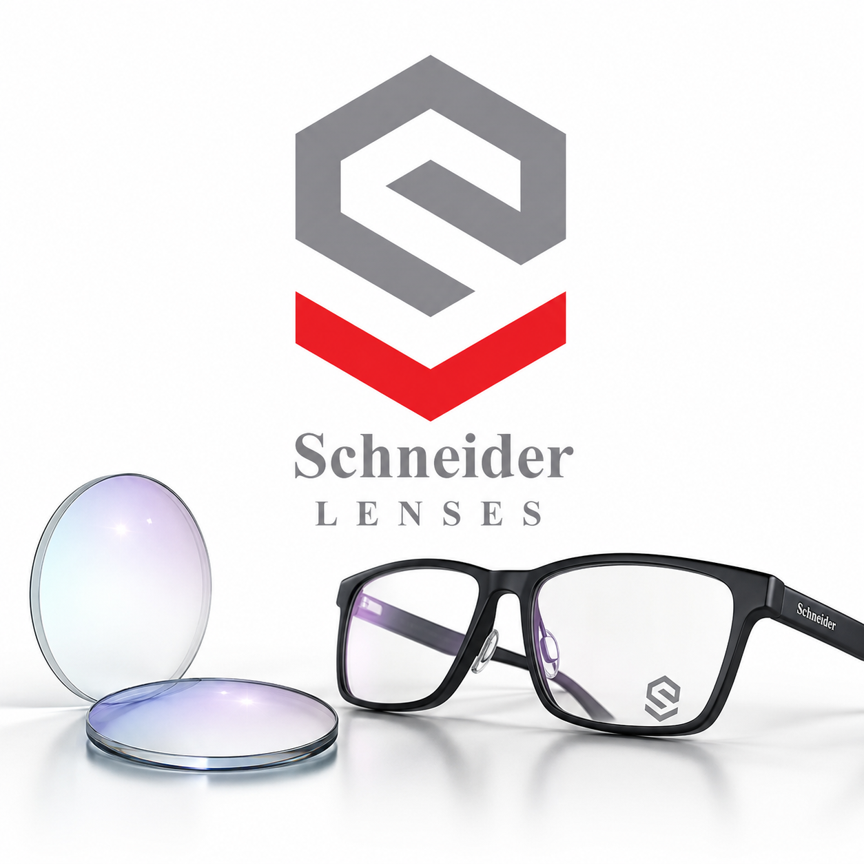 عدسی طبی بلوکنترل اشنایدر Schneider Lenses با پوشش آنتی‌رفلکس، UV400 و هایدروفوبیک