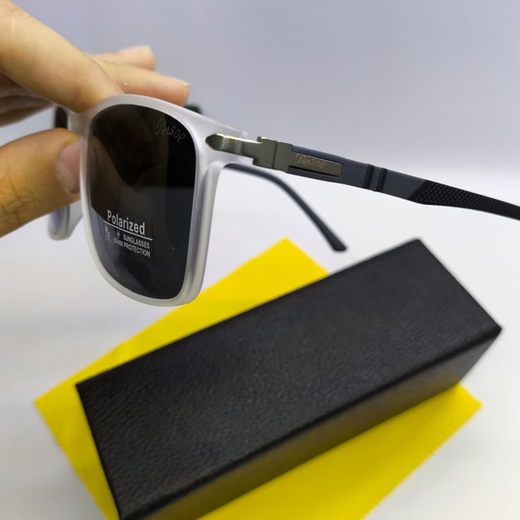 عینک آفتابی پرسل Persol مدل 8001کائوچو TR90 پلاریزه uv400 پایه فلزی فنر