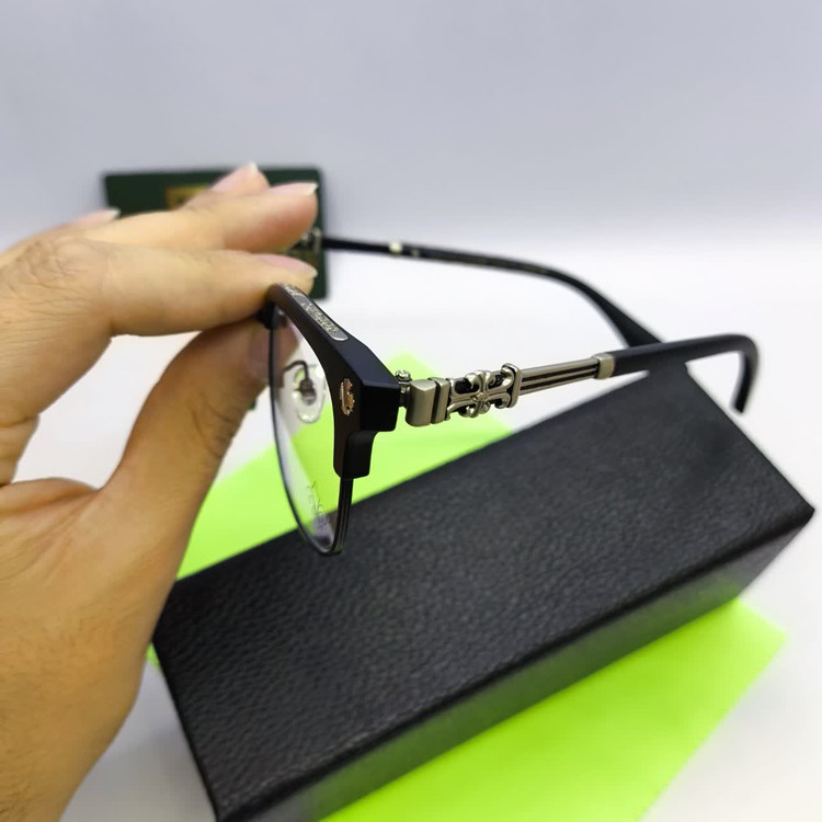 عینک طبی بلوکات کروم هارتز Chrome hearts مدل 9217 کلاب مستر فلز و کائوچو