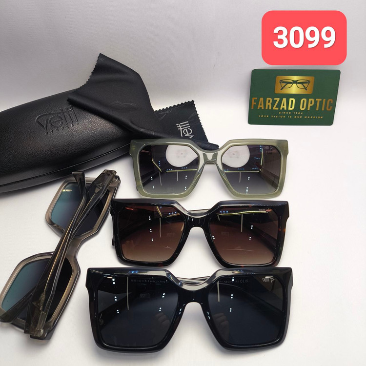 عینک آفتابی وتی Vetti مدل 3099 اورجینال | پلاریزه UV400 فریم کائوچو استات همراه با پک اصلی و ضمانت اصالت